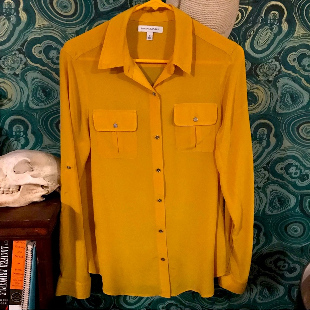 Silk Banana Republic Top